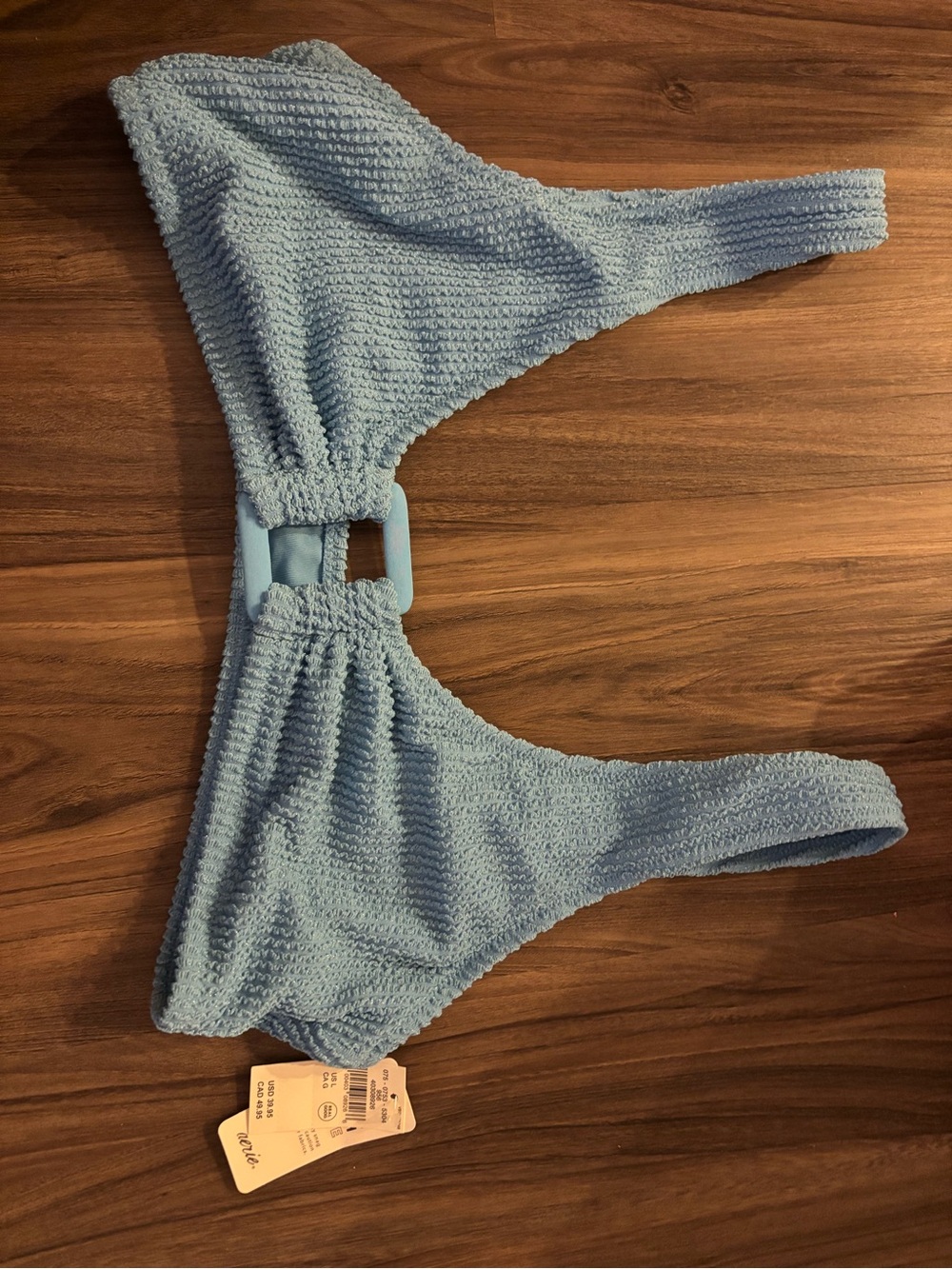 Light Blue Textured Bikini